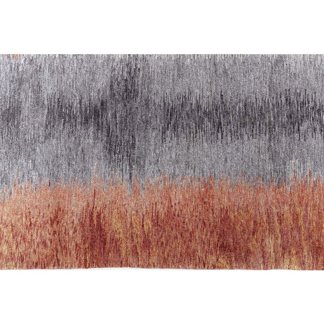 Textile Modern Tibetan Art Deco Style “Alfonsina Rustic” Rug by Doris Leslie Blau For Sale - Image 7 of 9