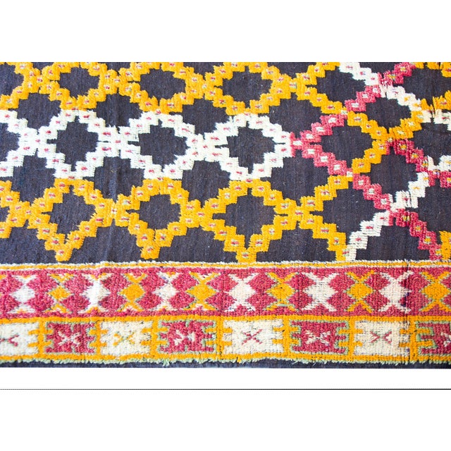 Mid 20th Century Vintage Moroccan Rug For Sale - Image 5 of 9