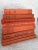 Shabby Chic Vintage Hardback Library Decorative Book Stack Orange Book For Sale - Image 3 of 4