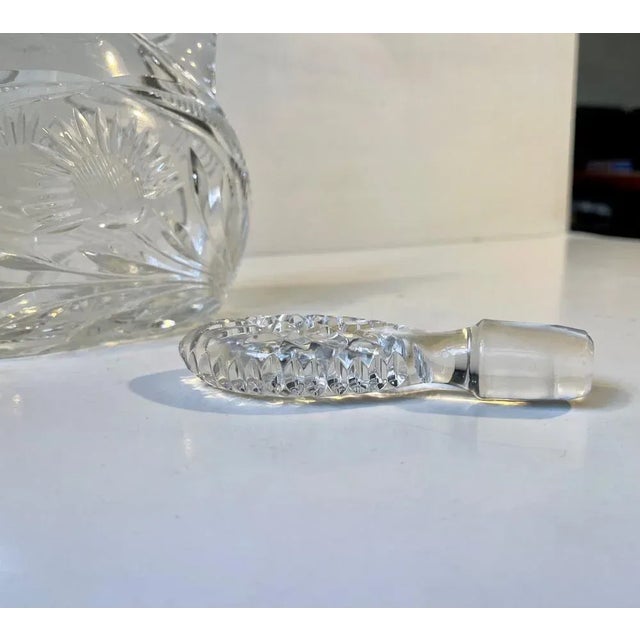 French Cut Crystal Decanter from Cristal De Lorraine, 1950s For Sale - Image 6 of 13