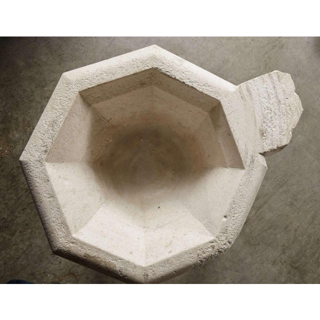 Antique Carved Stone Sinks (Stoups or Benitiers) From France, Circa 1830 - a Pair For Sale In Dallas - Image 6 of 11