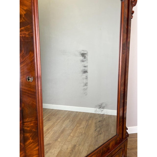 Wood Antique French Burr Walnut Wardrobe For Sale - Image 7 of 18