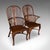 This is a rare set of 6 vintage Windsor chairs. An English, ash and beech elbow or armchair, in Victorian country house...