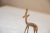 African Vintage African Golden Patina Mixed Metal Gazelle For Sale - Image 3 of 9
