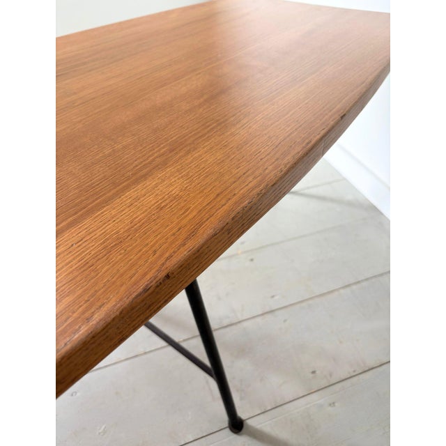 1950s 20th Century Sculptural Oak and Iron Coffee Table by Josef Frank, 1950s For Sale - Image 5 of 10