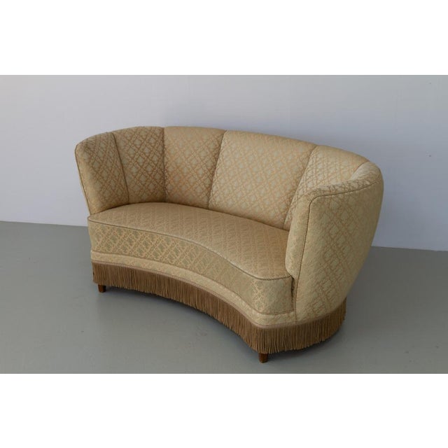 Art Deco Danish Banana Sofa, 1940s For Sale - Image 12 of 18