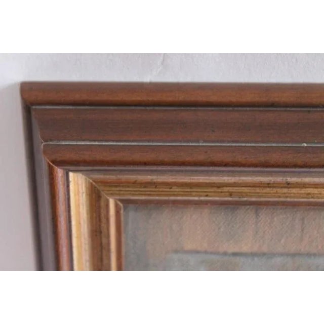 1950s 20th Century Signed Chamberlain Oil Painting of a Cow For Sale - Image 5 of 5