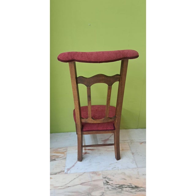 Vintage Spanish Monastery Prayer Chair, 1940 For Sale - Image 9 of 11