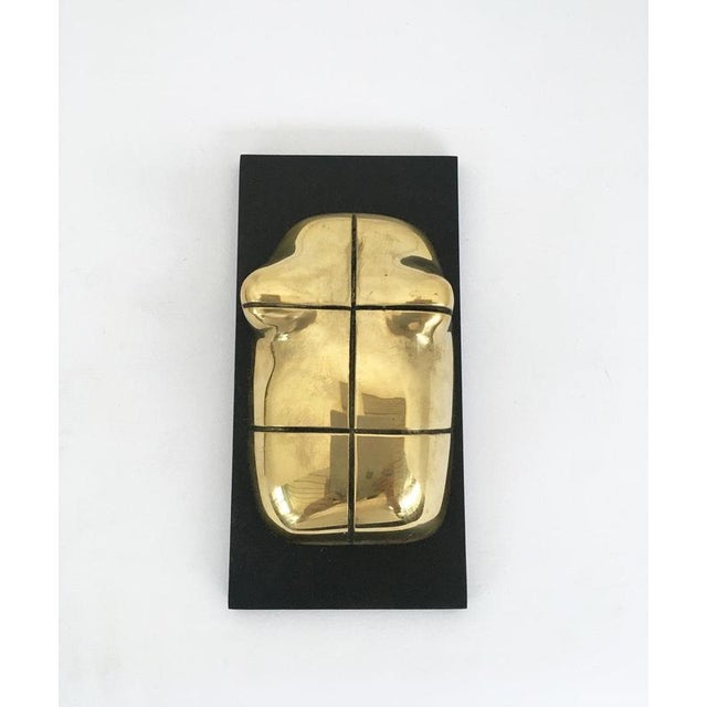 Vintage Italian Bronze Abstract Sculpture by Jiro Sugawara, 1980 For Sale - Image 3 of 18