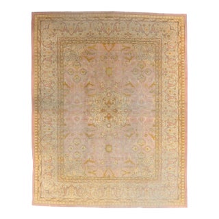 Antique Indian Agra Rug, 10'10 X 13'08 For Sale
