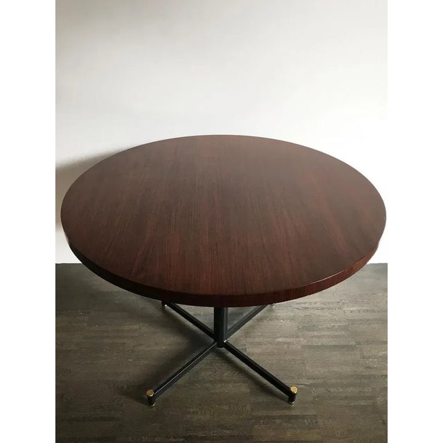 Mid-Century Modern Italian Table with Wooden Top, 1950s For Sale - Image 3 of 11