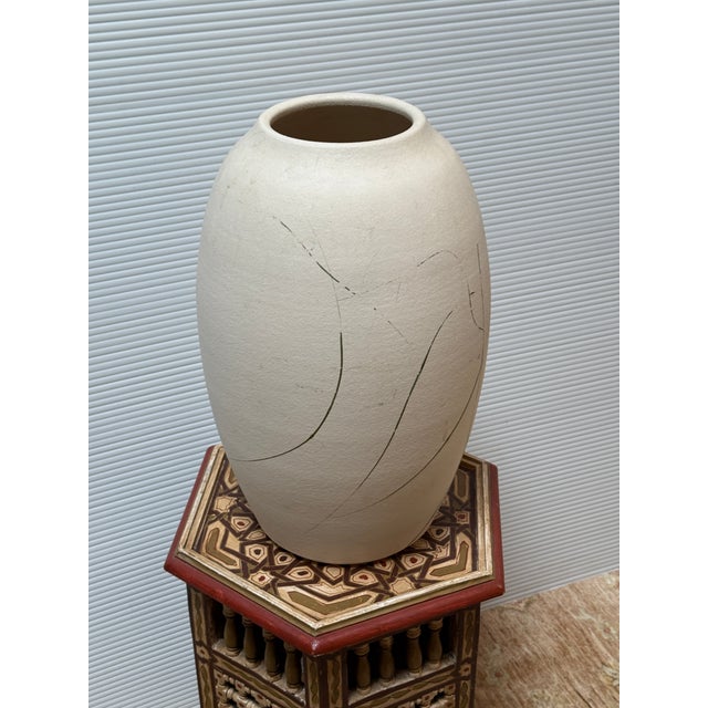 White Handcrafted Signed Pottery For Sale - Image 8 of 12