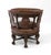 19th Century Carved Oak and Leather Burgermeister Chair For Sale - Image 6 of 14