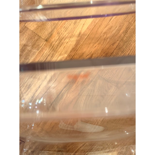 Transparent Set of 3 Authentic Philippe Starck “Victoria Ghost” Armchairs for Kartell – Clear For Sale - Image 8 of 10