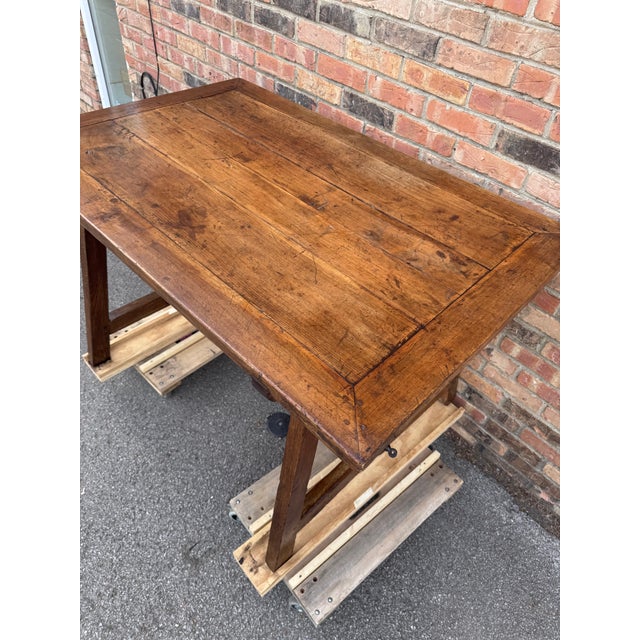 19th Century Desk Table With Metal Accents For Sale - Image 10 of 14