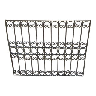 Antique Victorian Iron Gate Architectural Element For Sale