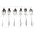 Mid-20th Century Japanese Set of Six Sterling Silver Demitasse Spoons For Sale