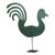 Antique 19th Century Cut Metal Rooster Weathervane on Stand For Sale