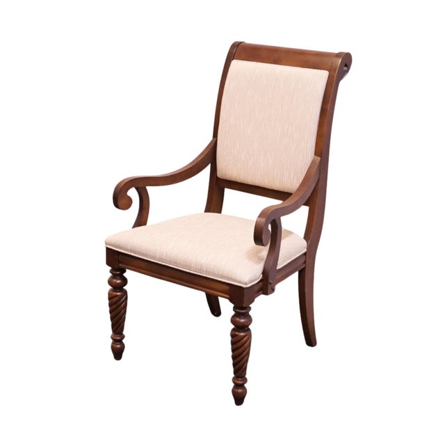 BROYHILL FURNITURE British Empire Collection Cherry Dining Arm Chair 7325-83 40.5" High 25.25" Wide 27" Deep Seat: 19"...