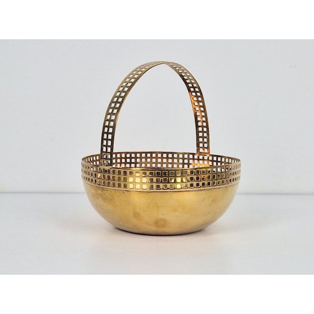 Brass Bowl attributed to Fischer Göppingen, 1920s For Sale - Image 10 of 11