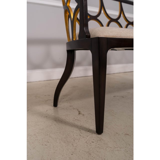 Textile Theodore Alexander Decorated Settee W. Gold Accents For Sale - Image 7 of 15