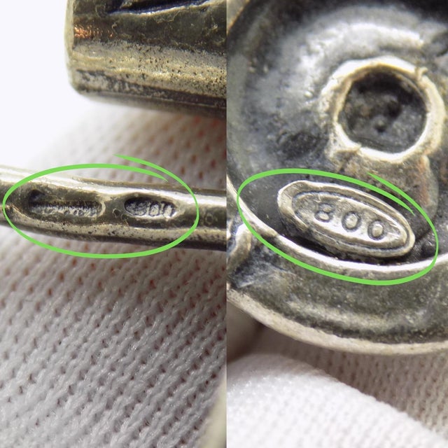 Metal Vintage Italian Handmade Genuine Silver Old Oil Lamp Dollhouse Miniature For Sale - Image 7 of 9