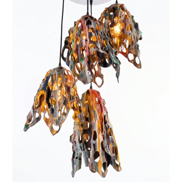 Metal Ceramico Pendant Lamp by Dario Nasuti For Sale - Image 7 of 9