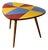 Czechoslovak Brussels Style Oak and Colored Umakart Table, 1950s For Sale