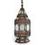Vintage Moorish clear glass hanging tin lantern. Each has slight variations in finish and handmade details. Beautiful hand...