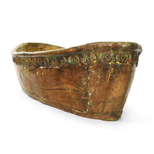 Boat Model in Weathered Wood, 1930s For Sale - Image 3 of 5