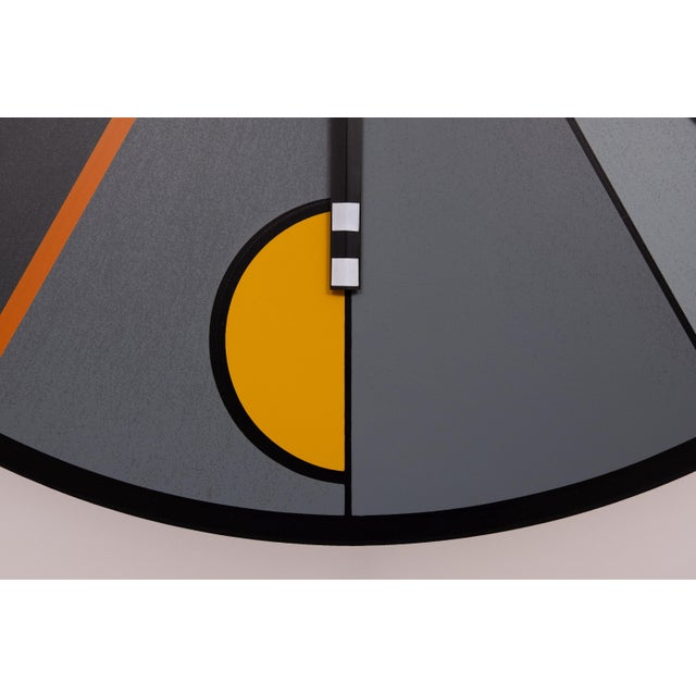 Kloks Morphos Italy Kurt B.Del banco design, large clock '80s Production of Acerbis International large size 32 inches 82...