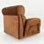 Textile Mid-Century Brown Corduroy Lounge Chair on Casters, 1970s For Sale - Image 7 of 18