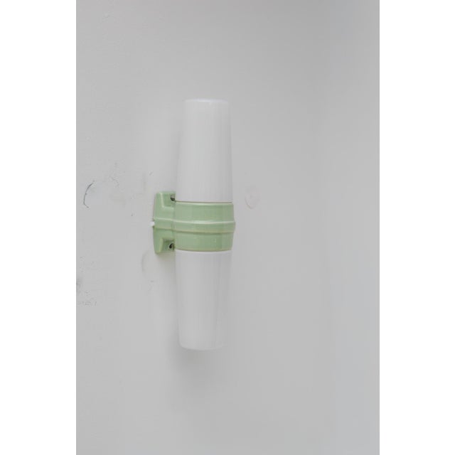Sigvard Bernadotte Vintage Porcelain Bathroom Light by Sigvard Bernadotte for Ifö 1960 For Sale - Image 4 of 12