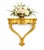 A beautifully carved Italian wall-mounted console, recently restored and refinished in a warm, luxurious gold finish. This...