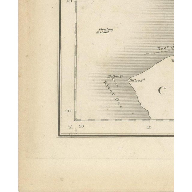 Gold Antique Hobson Map of Lancashire with Liverpool and Manchester, 1870 For Sale - Image 8 of 12