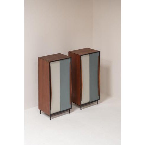 Mid-Century Modern Wardrobe Cabinet by Willy Van Der Meeren, Belgium, 1950s For Sale - Image 14 of 15