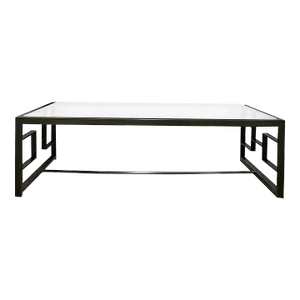 Holly Hunt Modern Bronze H Coffee Table