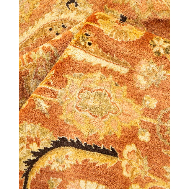 Textile Mogul, One-of-a-Kind Hand-Knotted Area Rug in Brown, 6' 2" x 8' 10" For Sale - Image 7 of 8