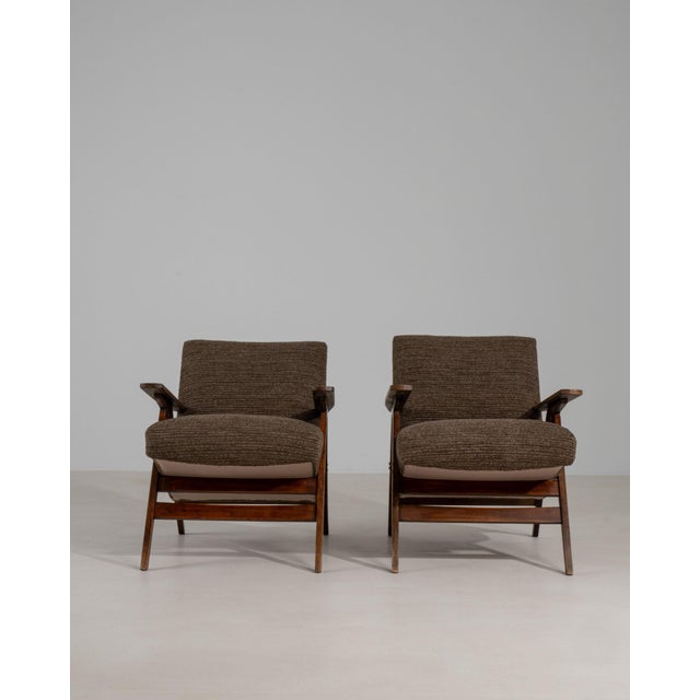 19th Century France Brown Wood Armchair For Sale In Greensboro - Image 6 of 11
