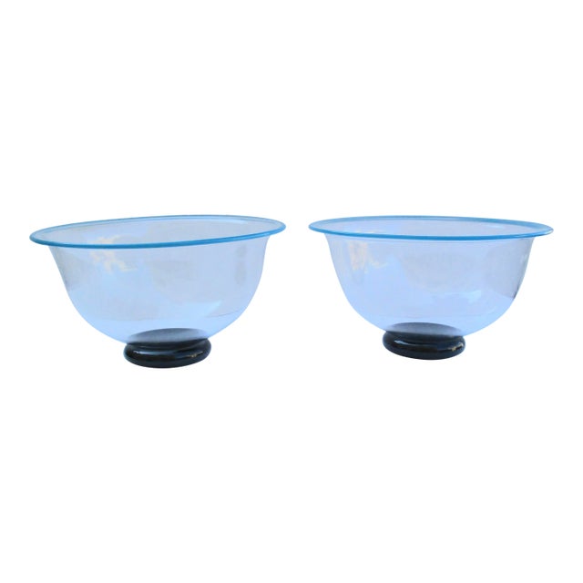 Vintage 1989 Kosta Boda Handblown Bowls - a Pair For Sale