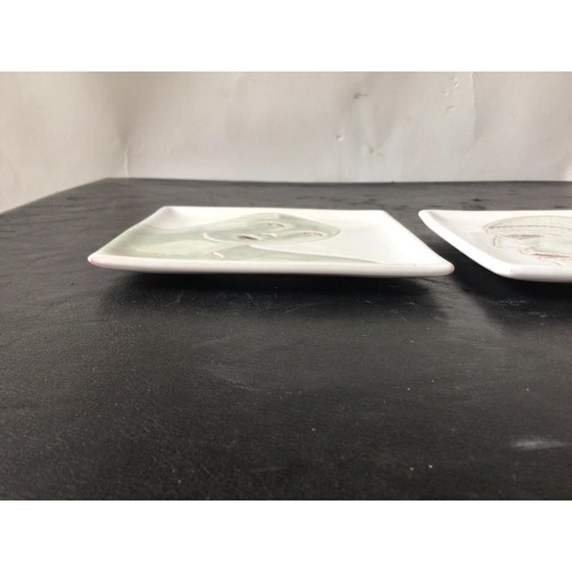 Early 21st Century Italian Ceramic Painted Men Plates - A Pair For Sale In New York - Image 6 of 7