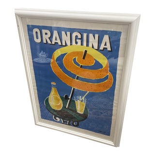 1990s French Orangina Poster, Framed For Sale