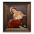 Young Woman Admiring Her Ring – Italian Belle Époque Oil Painting, c.1890s For Sale