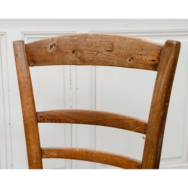 Wood Folk Art Swiss Beechwood Chairs, 1890s, Set of 6 For Sale - Image 7 of 11