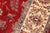 1990s Shabby Chic Medallion 1990's Pak-Persian Red/Ivory Wool Rug - 6'2'' X 9'3'' For Sale - Image 5 of 9