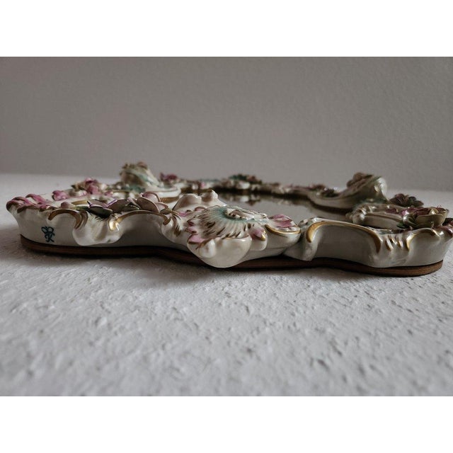 Vintage Baroque Wall Mirror from the Rudolf Kämmer Porcelain Manufactory, 1950s For Sale - Image 13 of 18