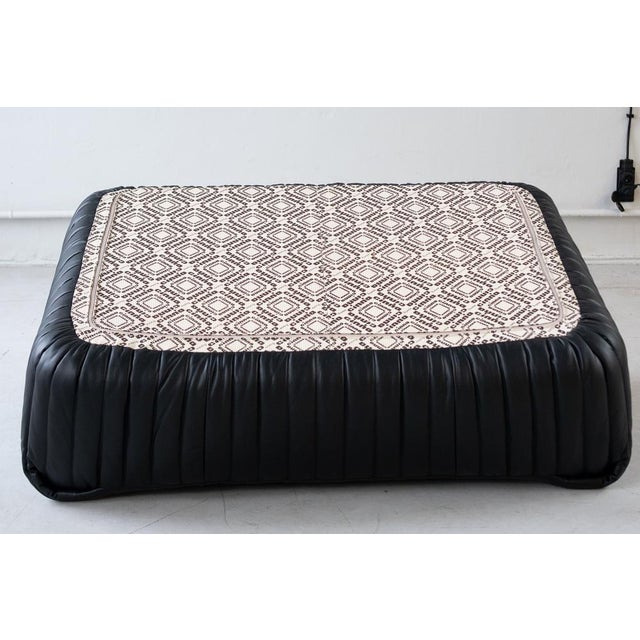 Modern Black Leather Sandra Sofa Set by Annie Hieronimus for Ligne Roset, 1973, Set of 7 For Sale - Image 3 of 18