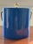 Kraftware Vintage Blue Ice Bucket With Gold Handle For Sale - Image 4 of 10