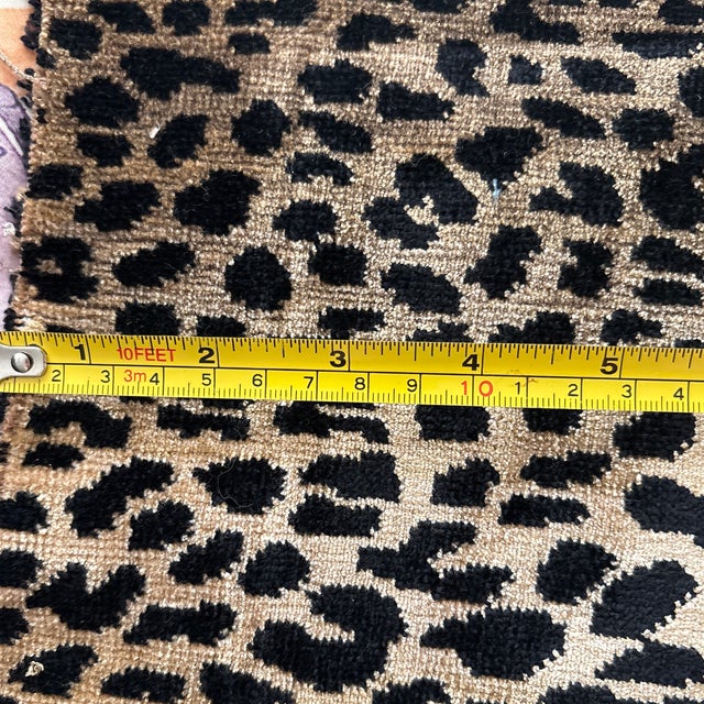 Clarence House Clarence House Leopard Velvet Upholstery Fabric 50” X 34” For Sale - Image 4 of 7