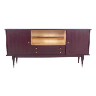 Antique Italian Macassar Veneered Sideboard, 1960s For Sale